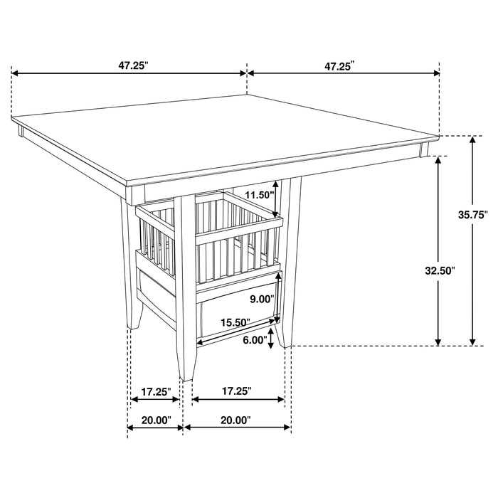 Jaden 5 Pc Counter Height Dining Sets - Furniture Land (Milwaukee, WI)