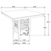 Jaden 5 Pc Counter Height Dining Sets - Furniture Land (Milwaukee, WI)