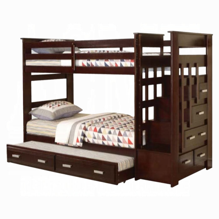 Allentown Twin-Twin Bunk Bed With Trundle and Storage - Furniture Land (Milwaukee, WI)