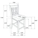Lavon 5 Pc Counter Height Dining Sets - Furniture Land (Milwaukee, WI)