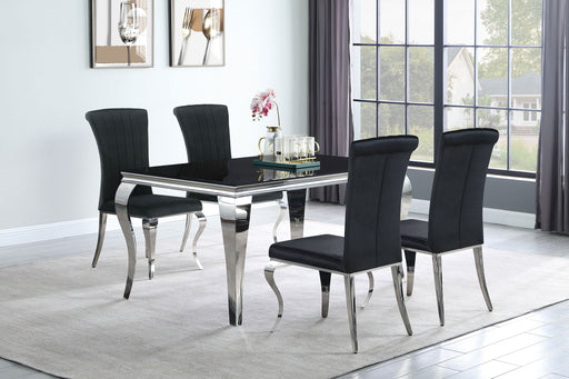 Carone 5 Pc Dining Sets Black - Furniture Land (Milwaukee, WI)