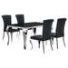 Carone 5 Pc Dining Sets Black - Furniture Land (Milwaukee, WI)