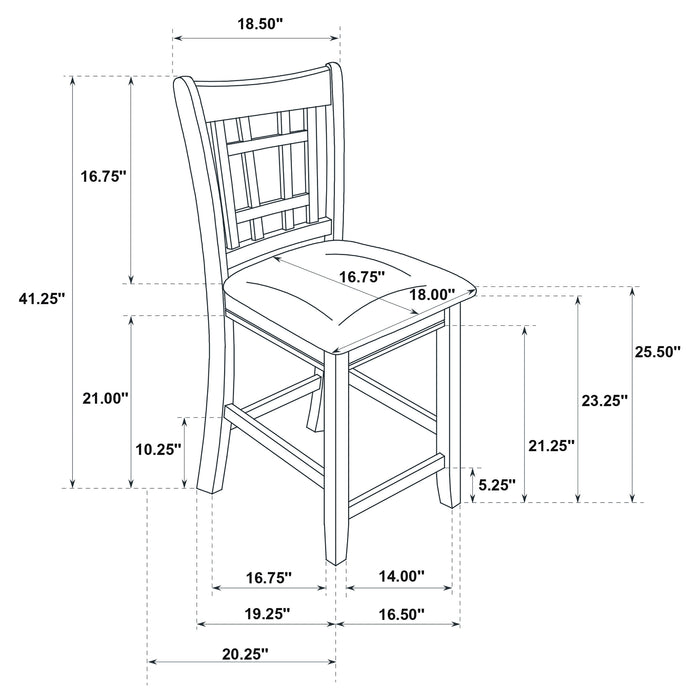 Lavon 5 Pc Counter Height Dining Sets - Furniture Land (Milwaukee, WI)