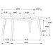Jedda 5 Pc Dining Sets - Furniture Land (Milwaukee, WI)