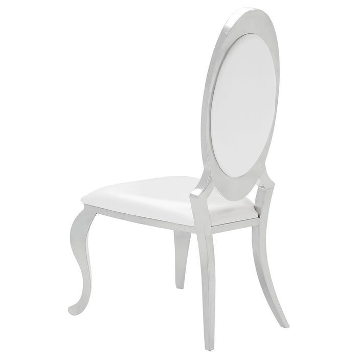 Antoine Rectangular Glass Top Dining Set Chrome - Furniture Land (Milwaukee, WI)
