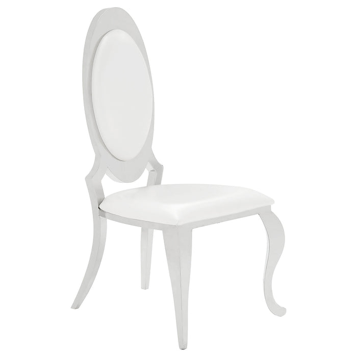 Antoine Rectangular Glass Top Dining Set Chrome - Furniture Land (Milwaukee, WI)