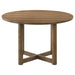 Crestmore 5-piece 46-inch Round Wood Dining Table Set Walnut - Furniture Land (Milwaukee, WI)
