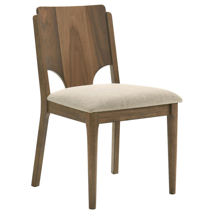 Crestmore 5-piece 46-inch Round Wood Dining Table Set Walnut - Furniture Land (Milwaukee, WI)