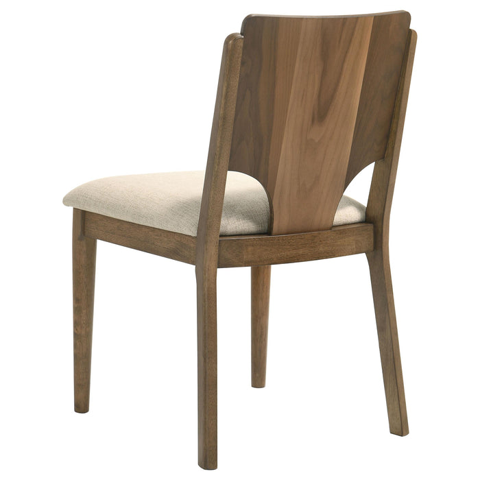 Crestmore 5-piece 46-inch Round Wood Dining Table Set Walnut - Furniture Land (Milwaukee, WI)