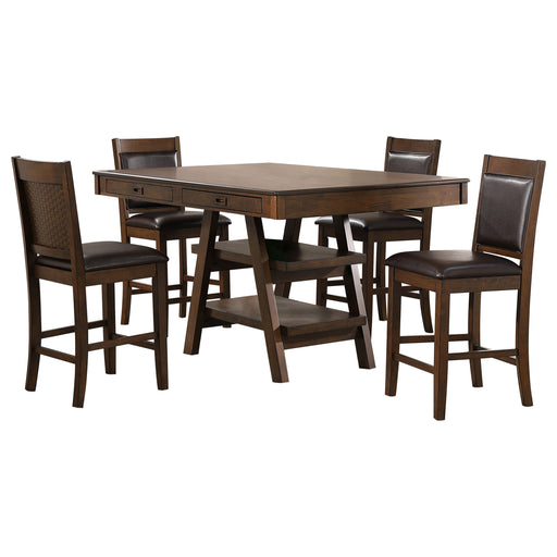 Dewey 5 Pc Counter Height Dining Sets - Furniture Land (Milwaukee, WI)
