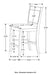 Dewey 5 Pc Counter Height Dining Sets - Furniture Land (Milwaukee, WI)