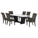 Sherry Rectangular Marble Top Dining Table set - Furniture Land (Milwaukee, WI)