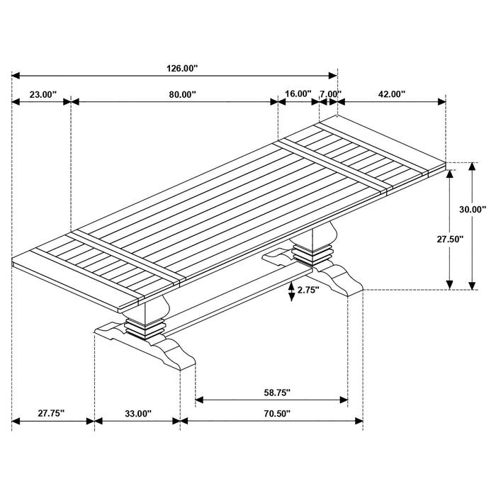 Florence Dining Tables - Furniture Land (Milwaukee, WI)