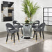 Ellie 5 Pc Counter Height Dining Sets Gray - Furniture Land (Milwaukee, WI)