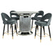 Ellie 5 Pc Counter Height Dining Sets Gray - Furniture Land (Milwaukee, WI)