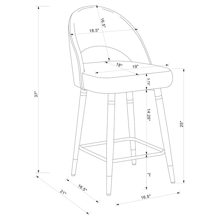 Ellie 5 Pc Counter Height Dining Sets - Furniture Land (Milwaukee, WI)