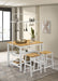 Edgeworth 3-piece Kitchen Island Counter Table Set White - Furniture Land (Milwaukee, WI)