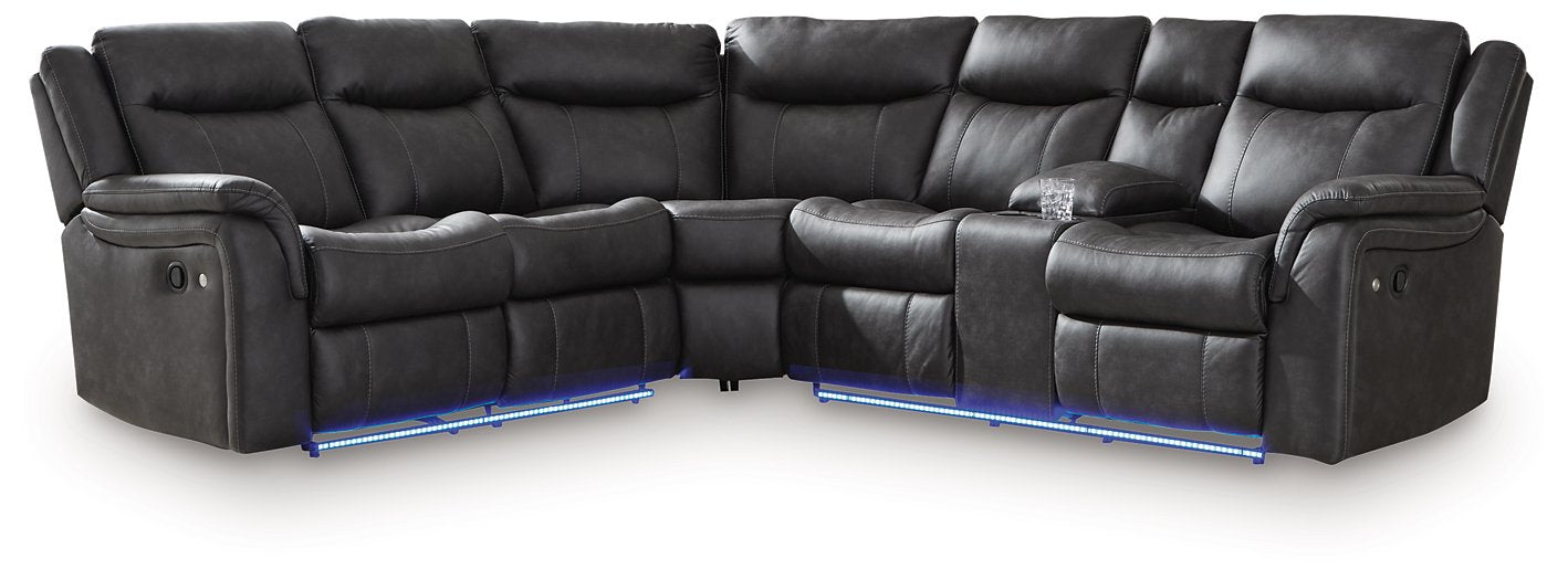 Sultan Meadow Reclining Sectional - Furniture Land (Milwaukee, WI)
