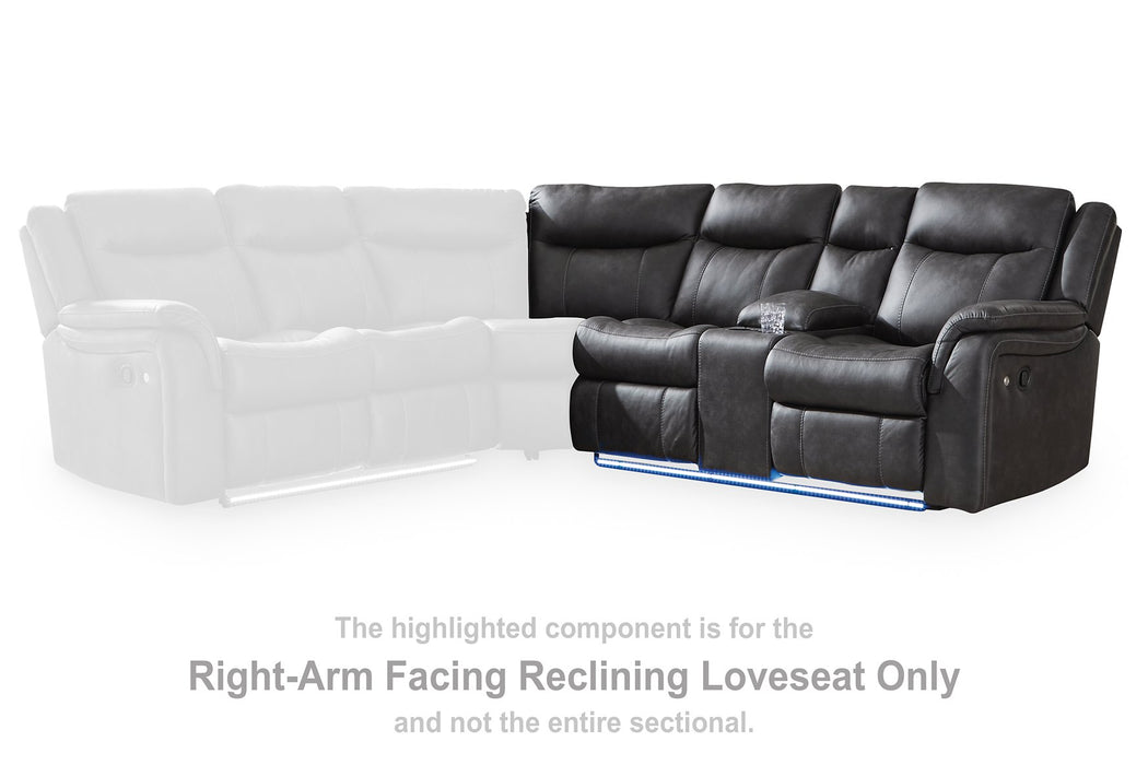 Sultan Meadow Reclining Sectional - Furniture Land (Milwaukee, WI)