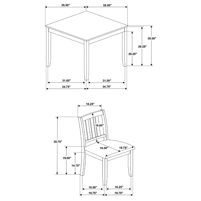 Parkwood 5 Pc Dining Sets - Furniture Land (Milwaukee, WI)