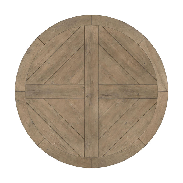 Florence 5-piece Round Dining Table Set Rustic Honey - Furniture Land (Milwaukee, WI)