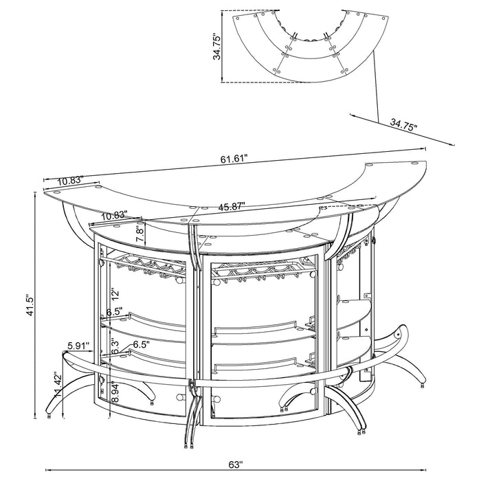Dallas Home Bars - Furniture Land (Milwaukee, WI)