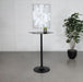 Keanu Pedestal Cloud-Shaped Top Bar Table Black - Furniture Land (Milwaukee, WI)