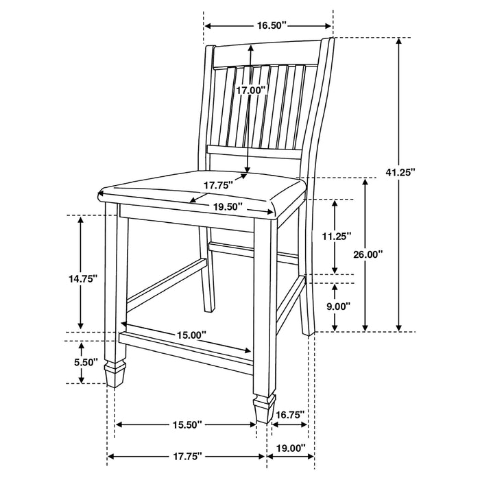 Sarasota Counter Height Dining Sets - Furniture Land (Milwaukee, WI)
