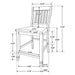 Sarasota Counter Height Dining Sets - Furniture Land (Milwaukee, WI)