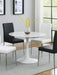 Arkell 40-inch Round Pedestal Dining Table White - Furniture Land (Milwaukee, WI)