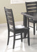 Dalila Ladder Back Side Chairs Cappuccino and Black (Set of 2) - Furniture Land (Milwaukee, WI)