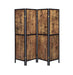 Deepika 4-panel Folding Screen Antique Nutmeg and Black - Furniture Land (Milwaukee, WI)