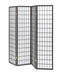 Roberto 4-panel Folding Screen Dark Grey and White - Furniture Land (Milwaukee, WI)