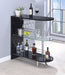 Adolfo 3-tier Bar Table Glossy Black and Clear - Furniture Land (Milwaukee, WI)