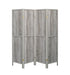 Deepika 4-panel Folding Screen Grey Driftwood - Furniture Land (Milwaukee, WI)