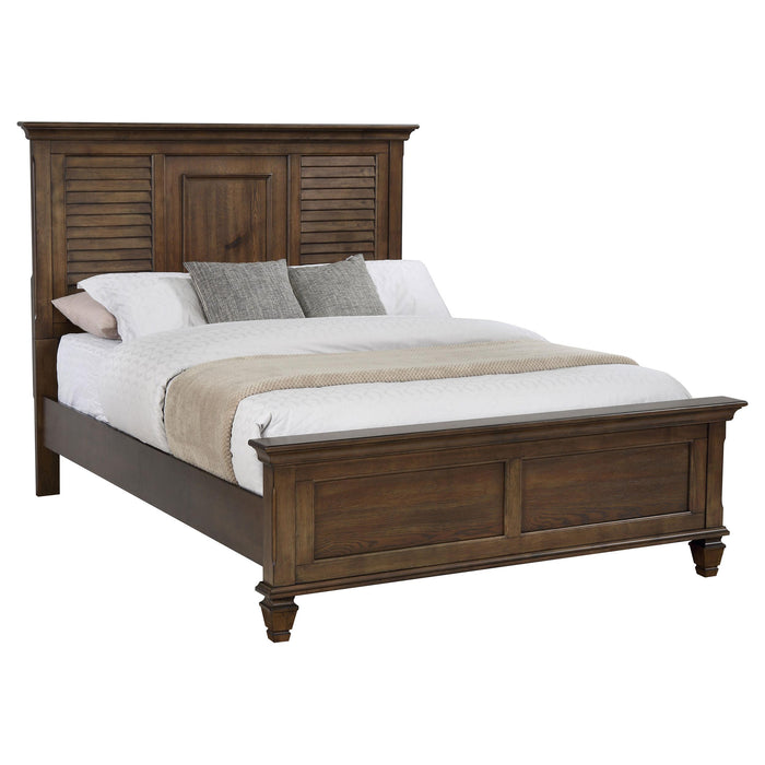 Franco Eastern King & Queen Panel Bed Antique White & Oak - Furniture Land (Milwaukee, WI)