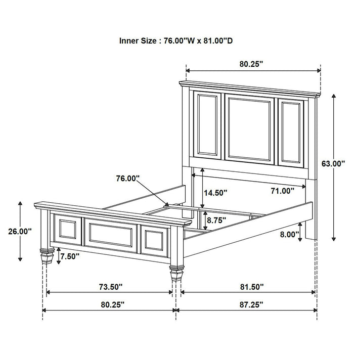 Sandy Beach California King & E.King Bed - Furniture Land (Milwaukee, WI)