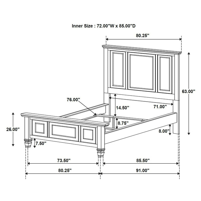 Sandy Beach California King & E.King Bed - Furniture Land (Milwaukee, WI)