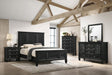 Sandy Beach 4 & 5 Piece Storage Bedroom Set with Sleigh Headboard E.King, Queen, & Cal.King - Furniture Land (Milwaukee, WI)