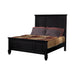 Sandy Beach Queen & E.King Panel Bed with High Headboard Black & White - Furniture Land (Milwaukee, WI)