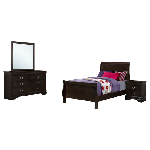 Louis Philippe 4 & 5 Piece Bedroom Sets Twin & Queen - Furniture Land (Milwaukee, WI)