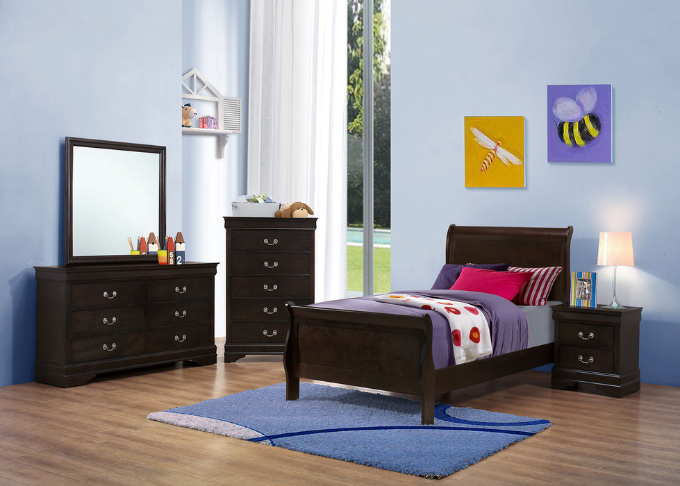 Louis Philippe 4 & 5 Piece Bedroom Sets Twin & Queen - Furniture Land (Milwaukee, WI)