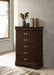 Louis Philippe Chest Brown - Furniture Land (Milwaukee, WI)