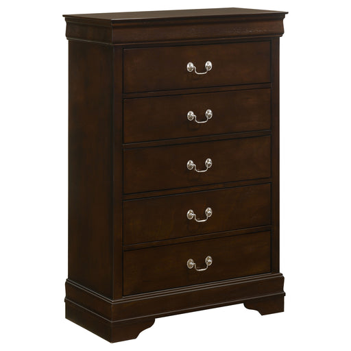 Louis Philippe Chest Brown - Furniture Land (Milwaukee, WI)