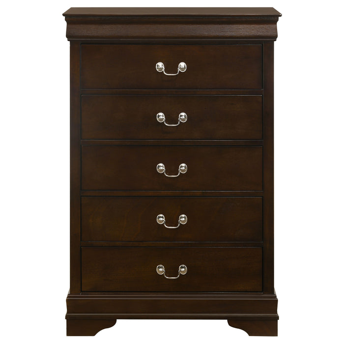 Louis Philippe Chest Brown - Furniture Land (Milwaukee, WI)