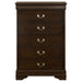 Louis Philippe Chest Brown - Furniture Land (Milwaukee, WI)