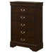 Louis Philippe Chest Brown - Furniture Land (Milwaukee, WI)