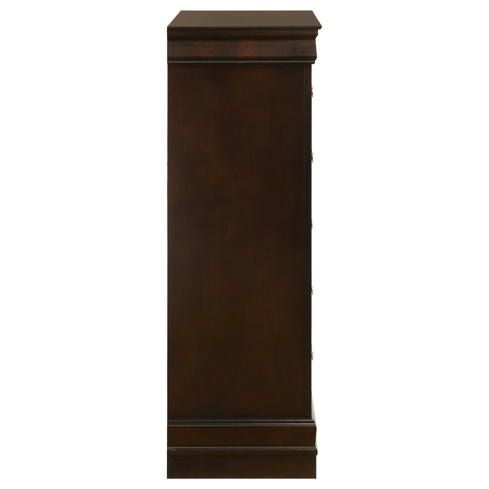 Louis Philippe Chest Brown - Furniture Land (Milwaukee, WI)