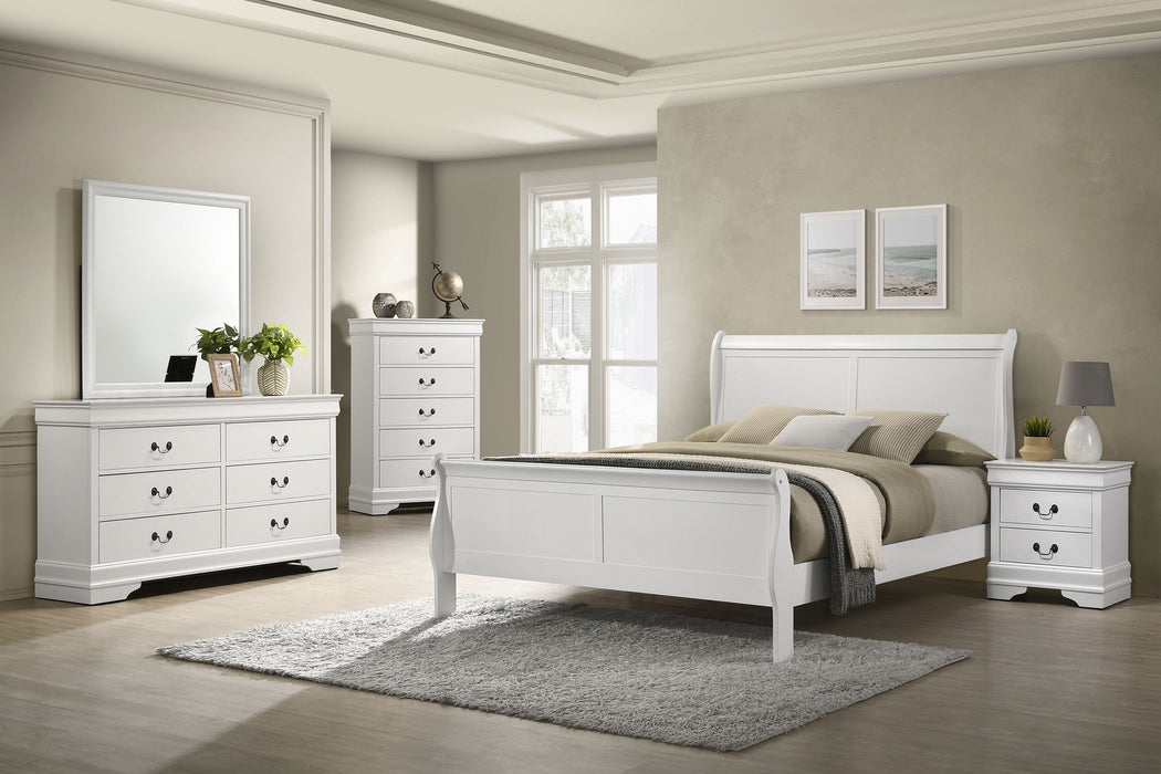 Louis Philippe 4 & 5 Piece Bedroom Set Full, Twin, King, & Queen - Furniture Land (Milwaukee, WI)