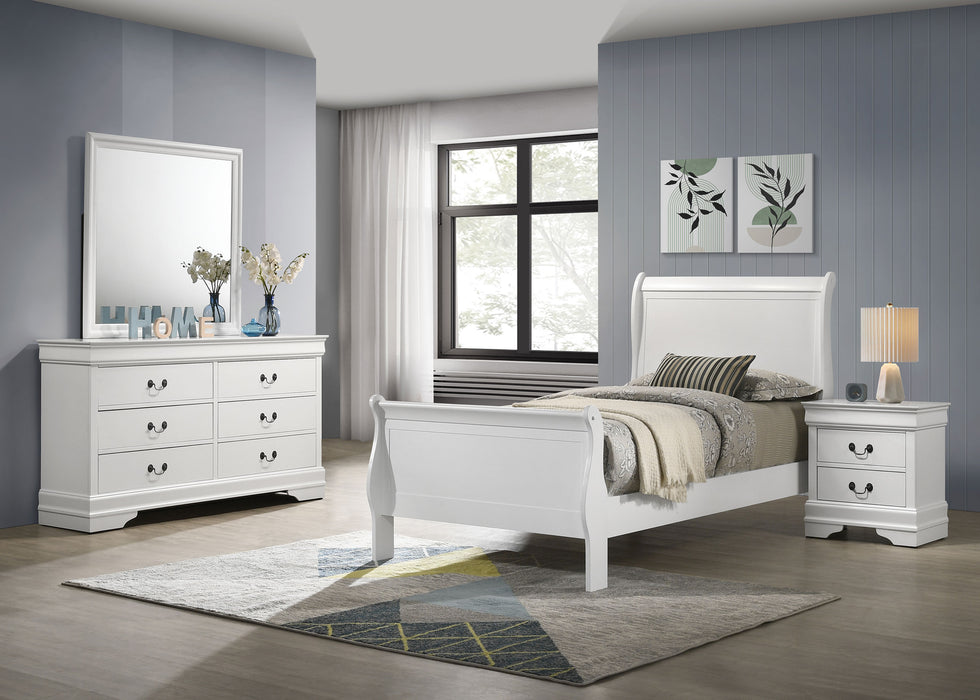 Louis Philippe 4 & 5 Piece Bedroom Sets Twin & Queen - Furniture Land (Milwaukee, WI)